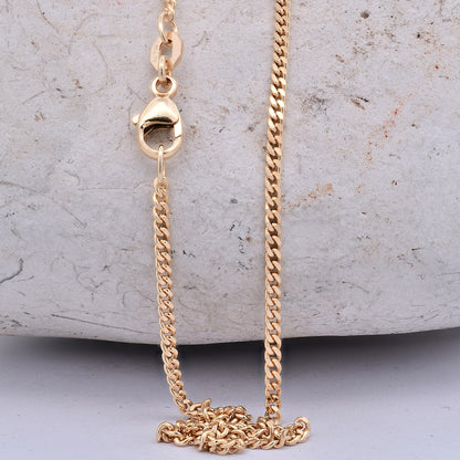 Goldkette Panzerkette Halskette Breite 1,8 mm massiv 750-18 Karat Gold