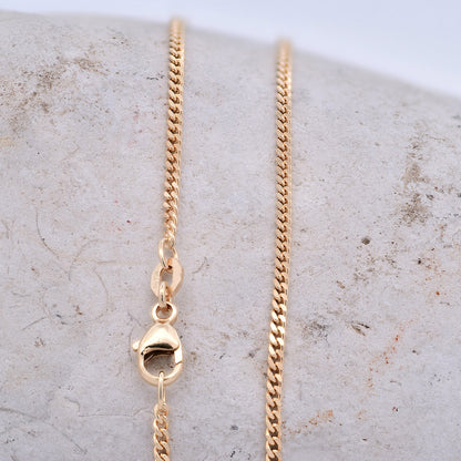 Goldkette Panzerkette Halskette Breite 1,8 mm massiv 750-18 Karat Gold