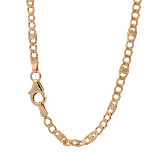 Goldkette Plättchenkette hohl Halskette Breite 3,5 mm 375-9 Karat Gold