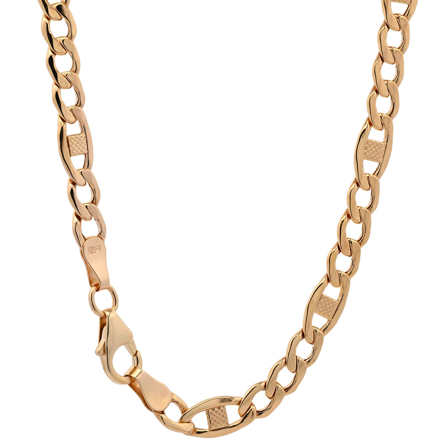 Goldkette Plättchenkette hohl Halskette Breite 4,7 mm 375-9 Karat Gold