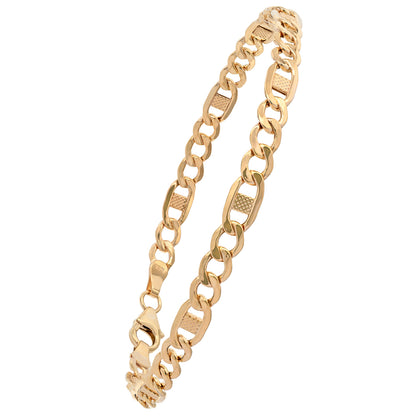 Goldkette Plättchenkette hohl Armkette 4,8 mm 375 - 9 Karat Gold