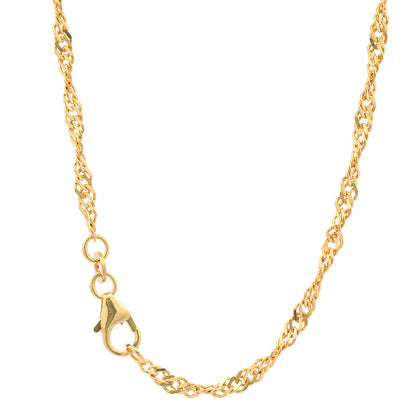 Goldkette Singapurkette Halskette Breite 2,2 mm 333-8 Karat  echt Gold