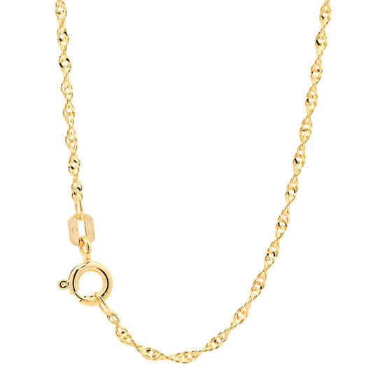 Goldkette Singapurkette Halskette Breite 1,7 mm echt 585-14 Karat Gold