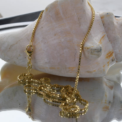 Goldkette Venezianerkette Halskette Breite 1,0 mm - 585-14 Karat Gold