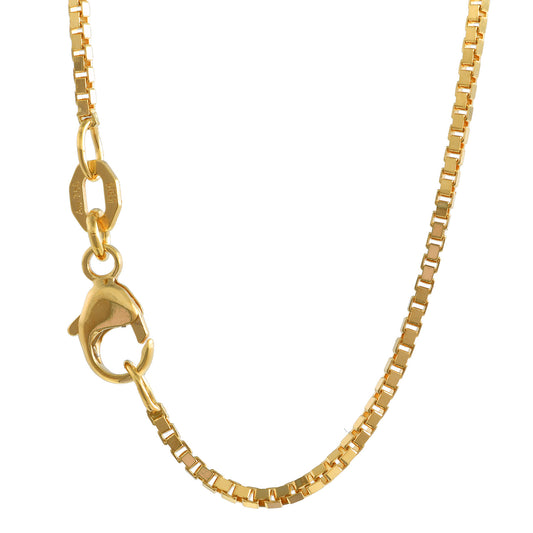Goldkette Venezianerkette Halskette Breite 1,0 mm - 750-18 Karat Gold