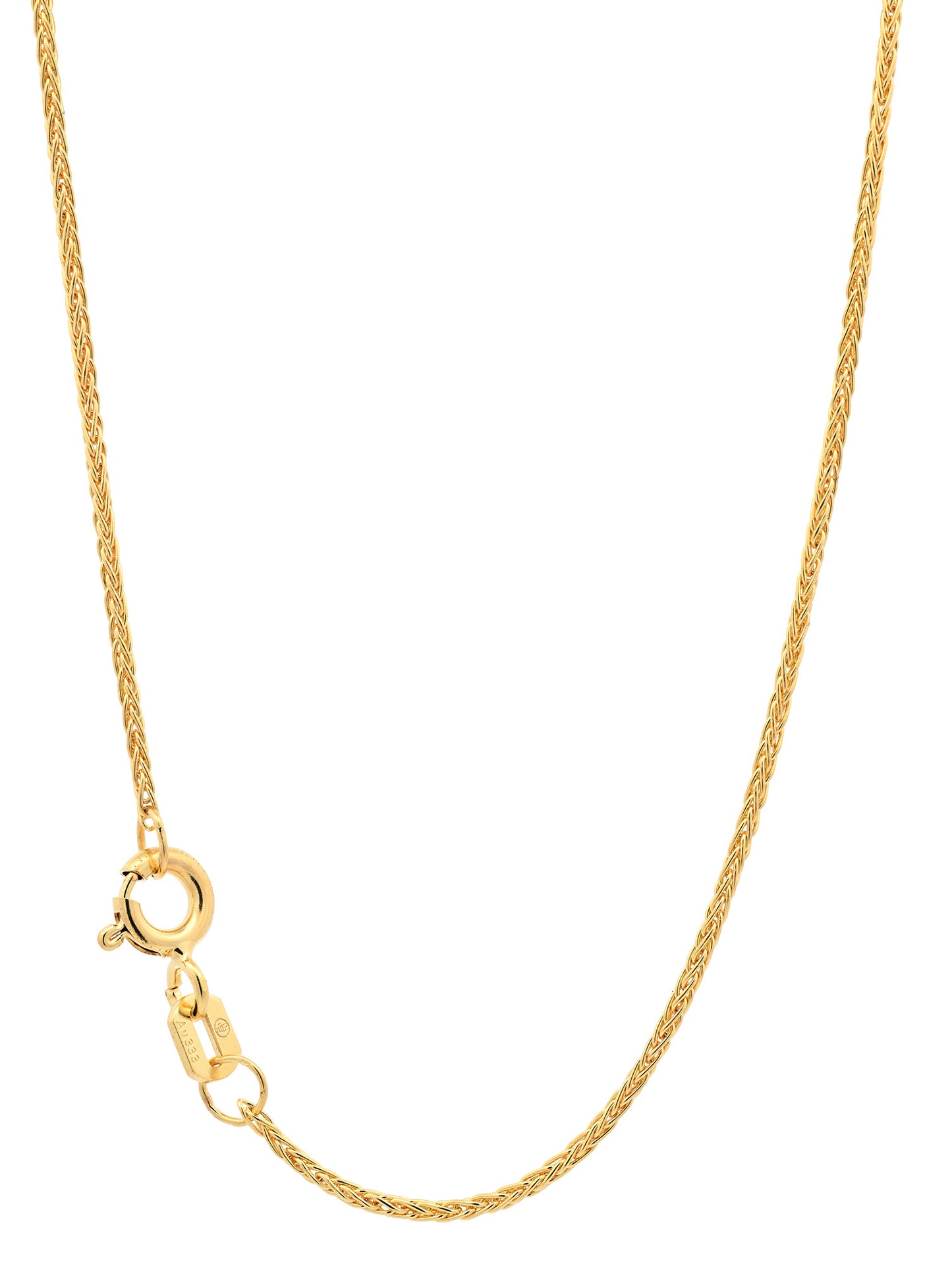 Goldkette Zopfkette Halskette Breite 1,1 mm massiv 333 - 8 Karat Gold