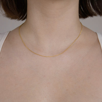 Goldkette Zopfkette Halskette Breite 1,1 mm massiv 333 - 8 Karat Gold