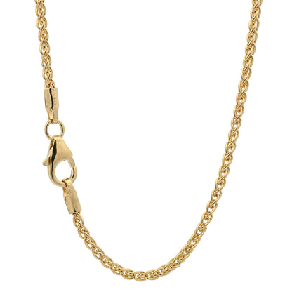 Goldkette Zopfkette Halskette Breite 1,4 mm massiv 333 - 8 Karat Gold