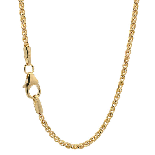 Goldkette Zopfkette Halskette Breite 1,7 mm massiv 333 - 8 Karat Gold