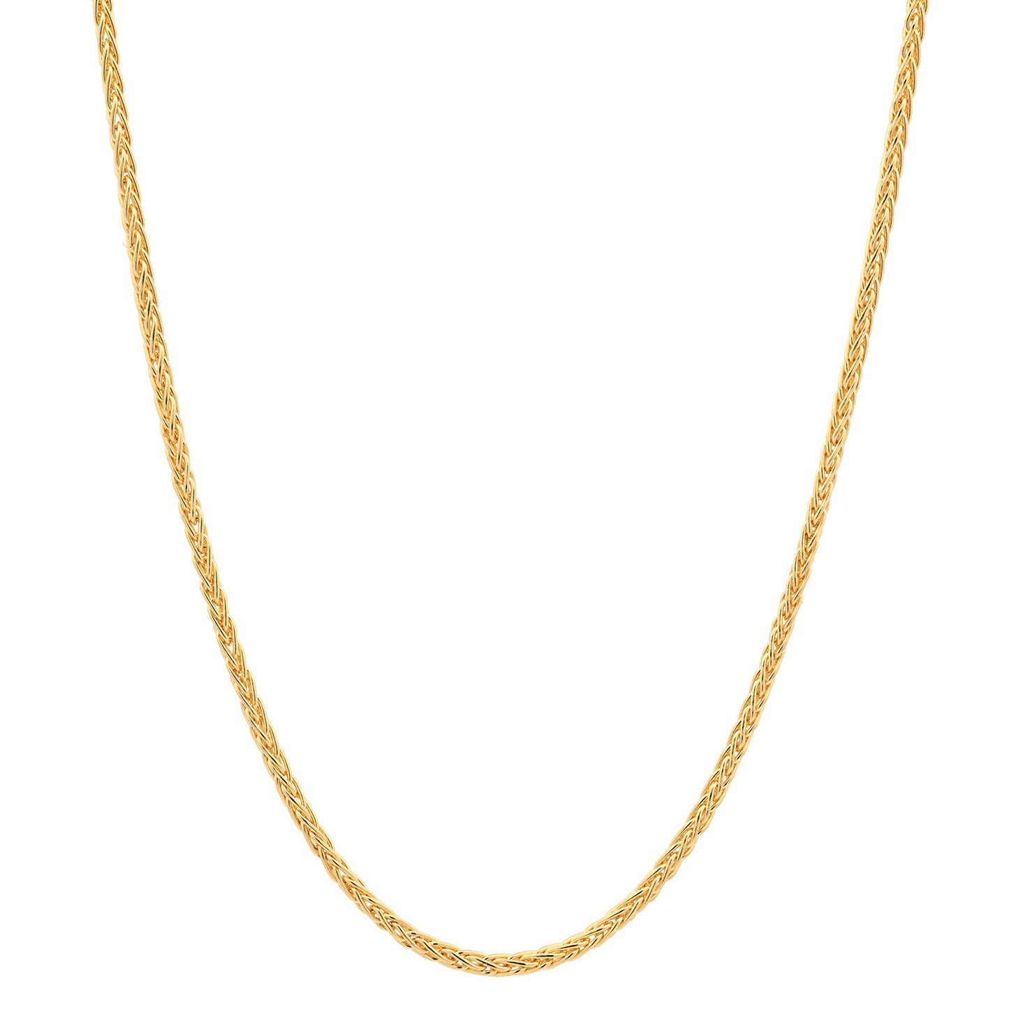 Goldkette Zopfkette Halskette Breite 1,1 mm massiv 585 - 14 Karat Gold