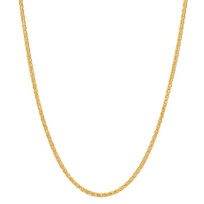 Goldkette Zopfkette Halskette Breite 1,1 mm massiv 585 - 14 Karat Gold