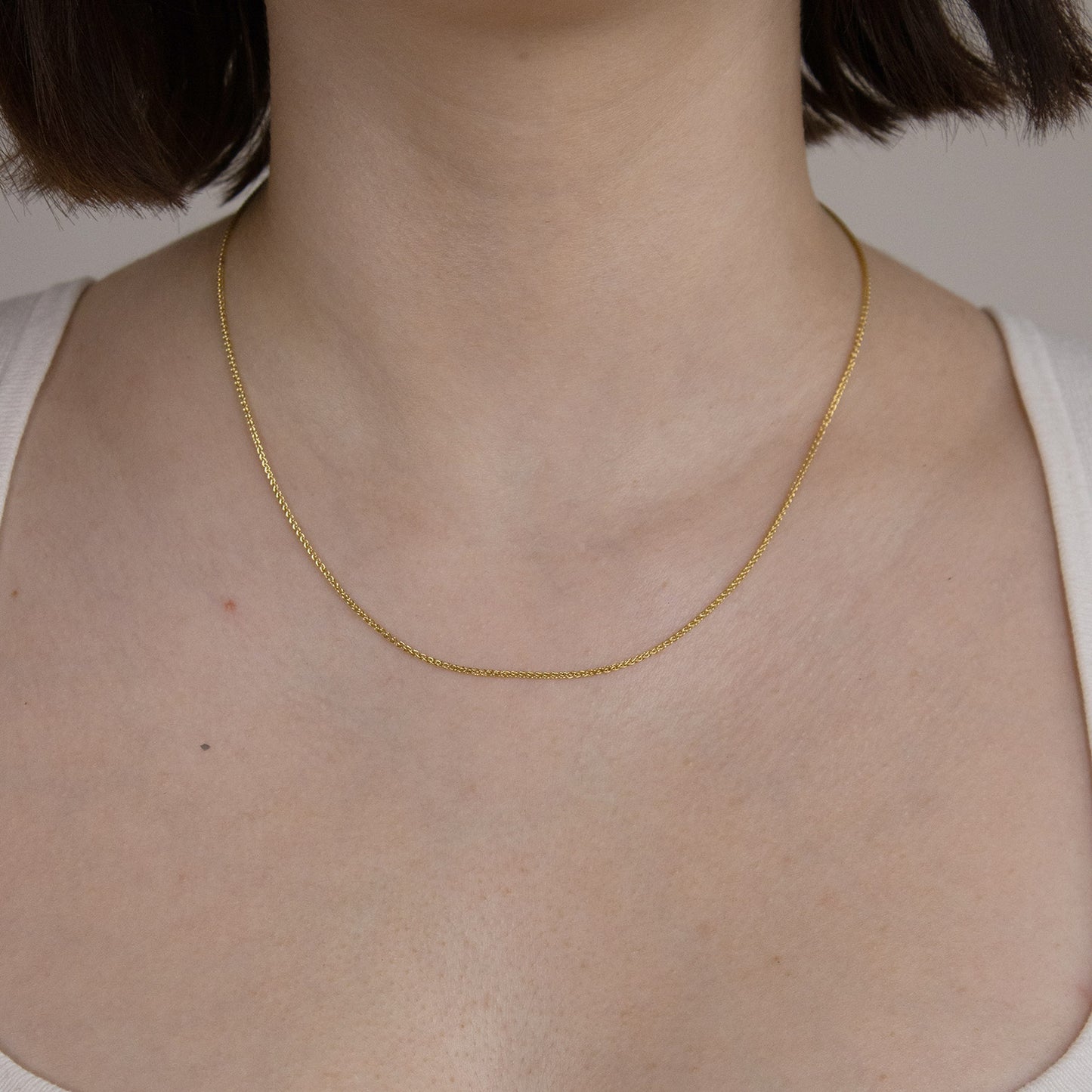 Goldkette Zopfkette Halskette Breite 1,4 mm massiv 585 - 14 Karat Gold