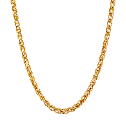 Goldkette Zopfkette Halskette Breite 1,4 mm massiv 585 - 14 Karat Gold