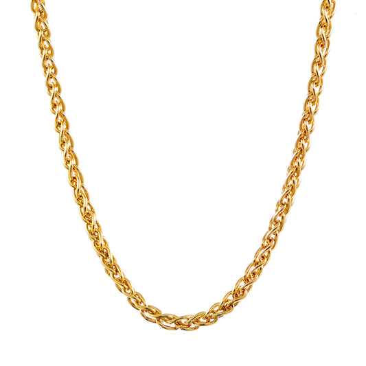 Goldkette Zopfkette Halskette Breite 1,4 mm massiv 585 - 14 Karat Gold