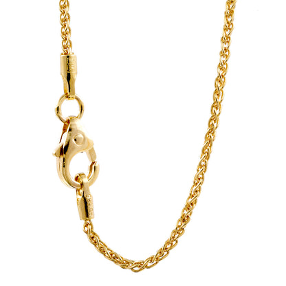 Goldkette Zopfkette Halskette Breite 1,4 mm massiv 585 - 14 Karat Gold