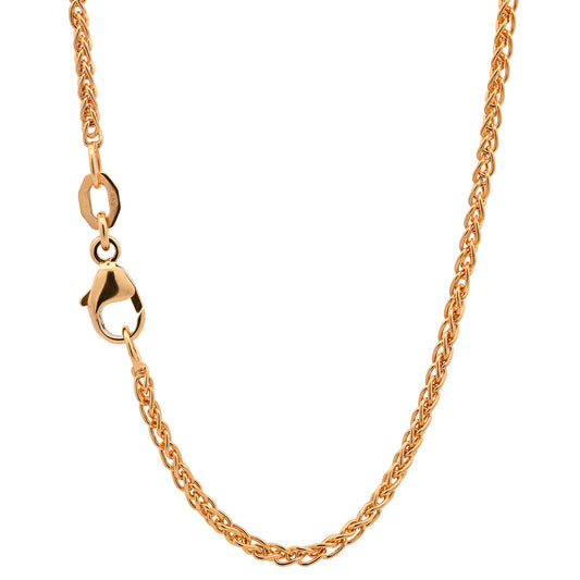 Goldkette Zopfkette Halskette Breite 1,1 mm massiv 750 - 18 Karat Gold