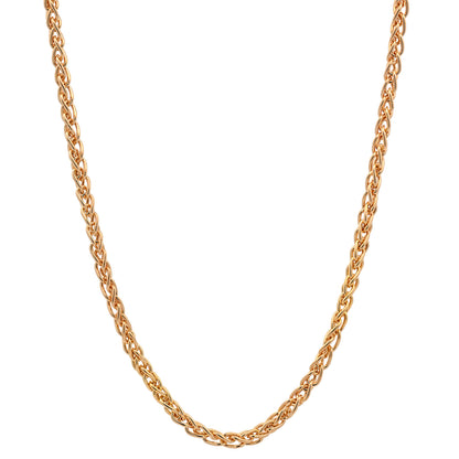 Goldkette Zopfkette Halskette Breite 1,1 mm massiv 750 - 18 Karat Gold