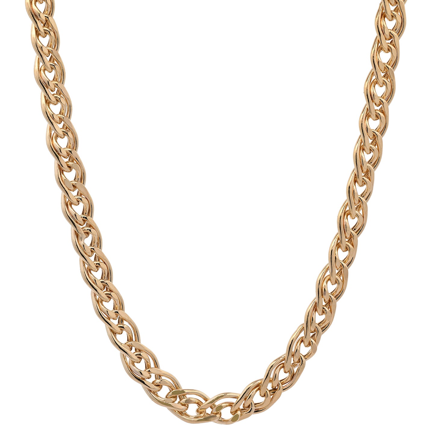 Goldkette Zwillingspanzerkette hohl Halskette 4,8 mm 375-9 Karat Gold