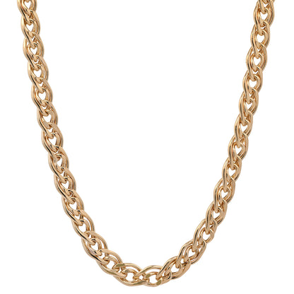 Goldkette Zwillingspanzerkette hohl Halskette 4,8 mm 375-9 Karat Gold