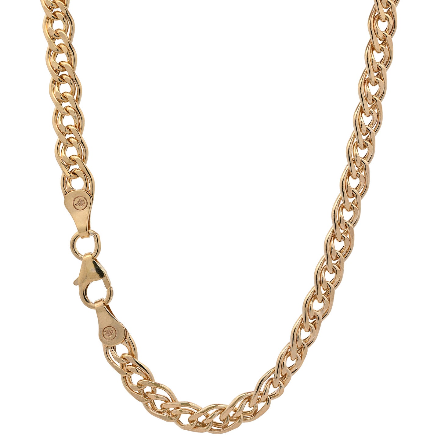 Goldkette Zwillingspanzerkette hohl Halskette 4,8 mm 375-9 Karat Gold