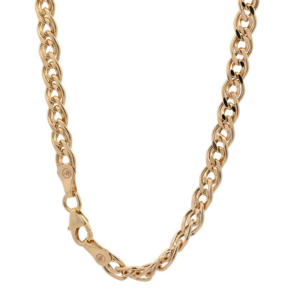 Goldkette Zwillingspanzerkette hohl Armkette 4,8 mm 375 - 9 Karat Gold