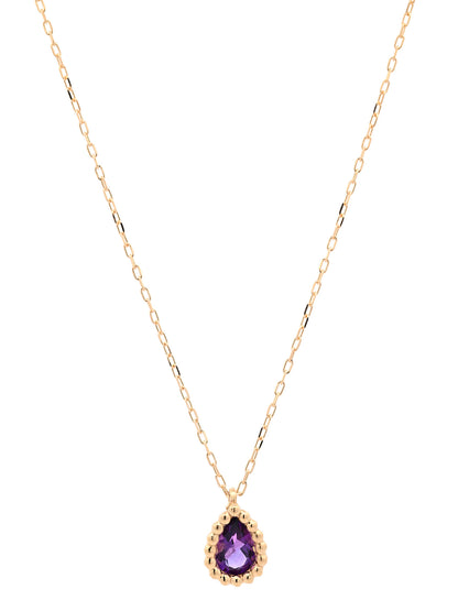 Goldkette Collier Halskette Amethyst massiv  750 - 18 Karat Gold 42 cm