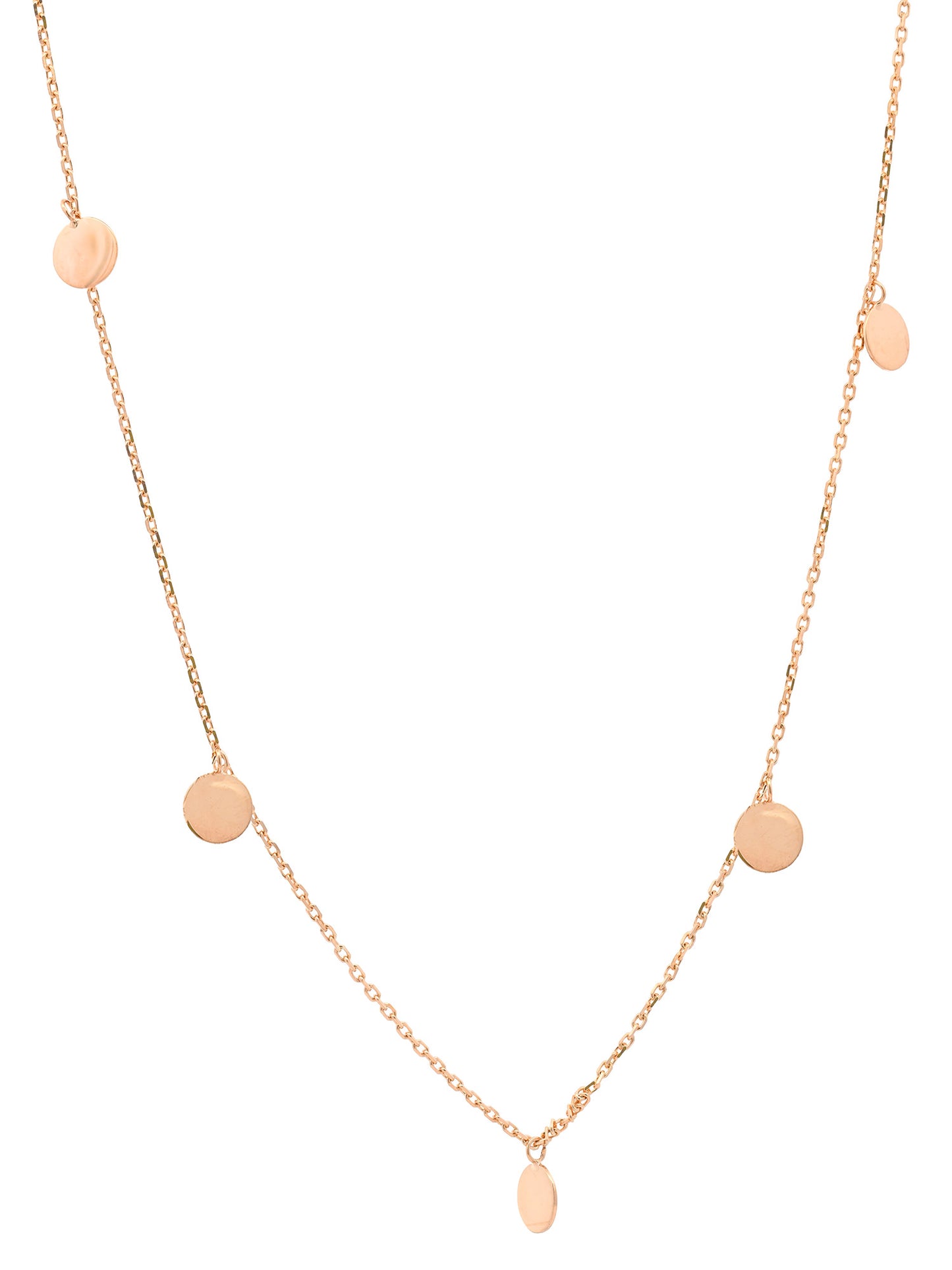Goldkette Collier Kette Halskette Plättchen massiv  375-9 Karat Gold