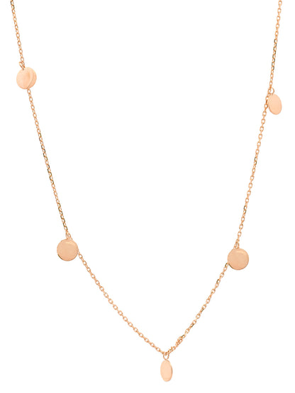 Goldkette Collier Kette Halskette Plättchen massiv  375-9 Karat Gold