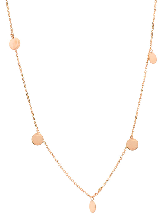 Goldkette Collier Kette Halskette Plättchen massiv  375-9 Karat Gold