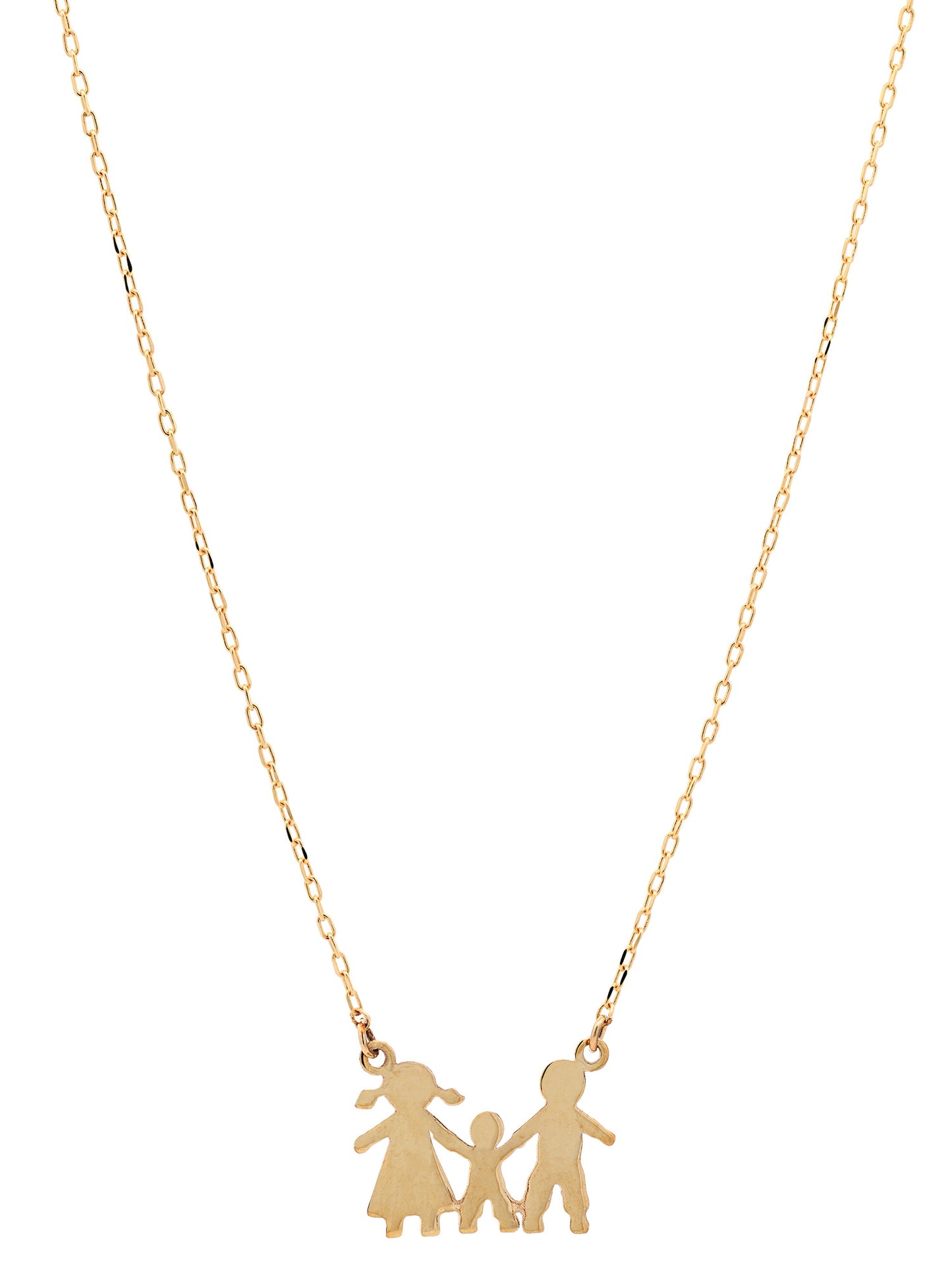 Goldkette Collier Kette Halskette Familie massiv  375-9 Karat Gold