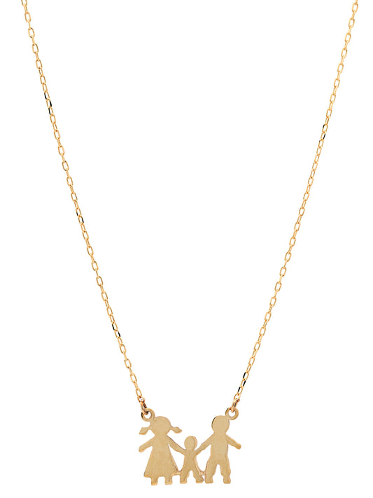 Goldkette Collier Kette Halskette Familie massiv  375-9 Karat Gold