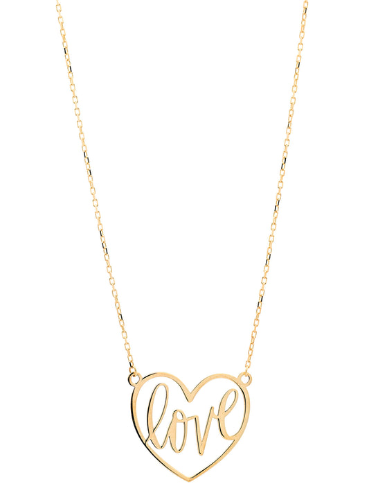 Goldkette Collier Kette Halskette Love massiv  375-9 Karat Gold