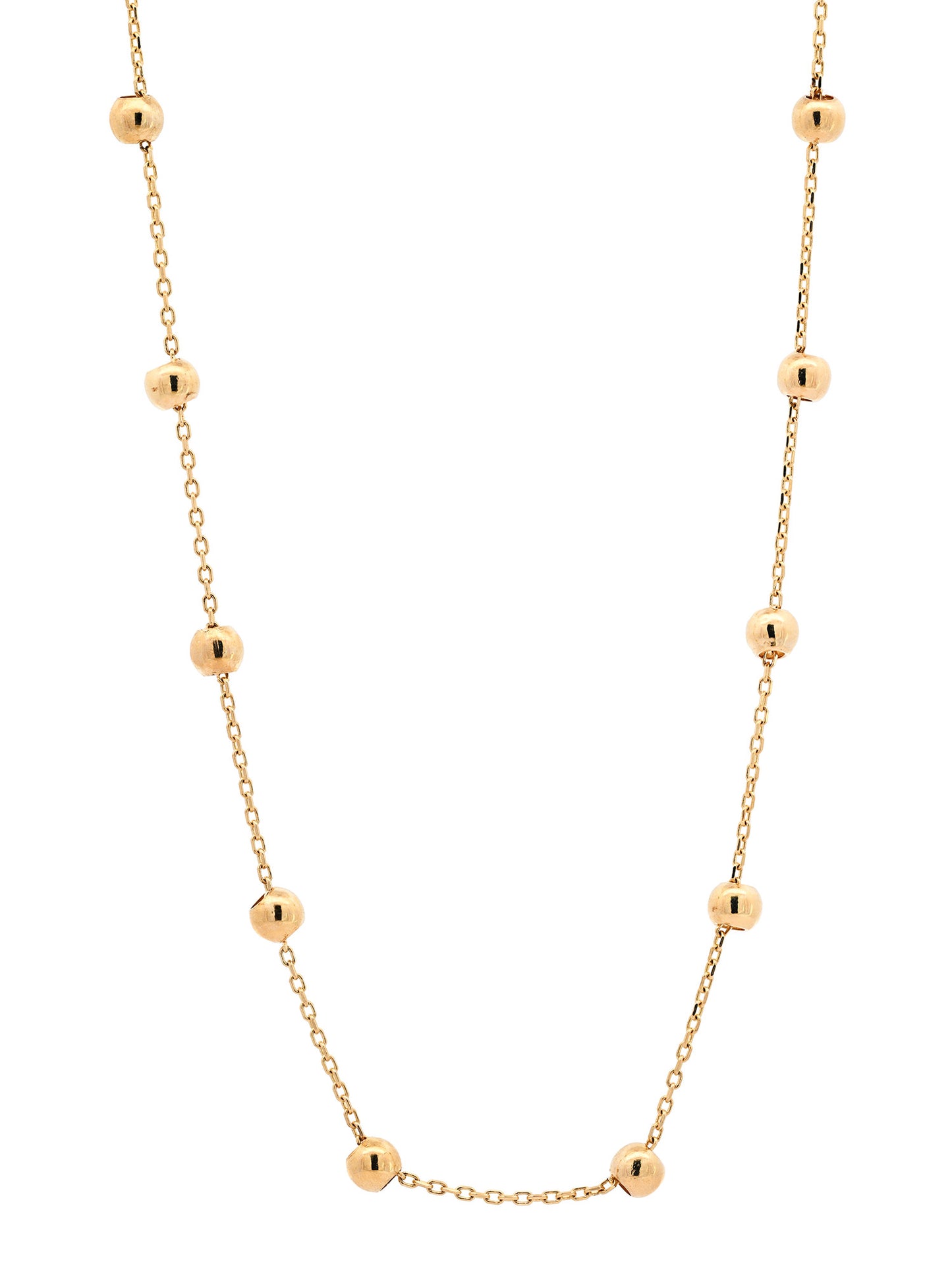 Goldkette Collier Kette Halskette Kügelchen massiv  375-9 Karat Gold