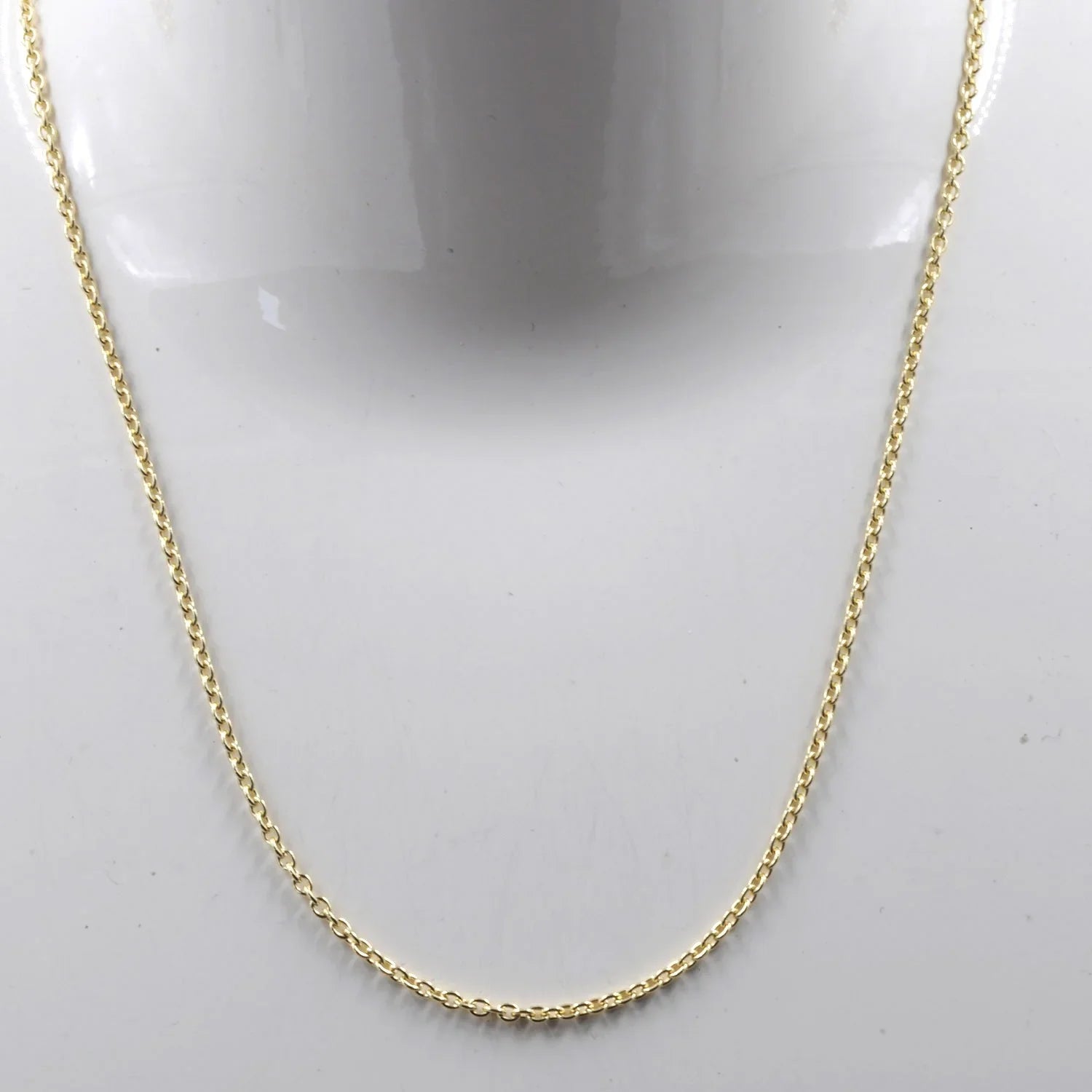 1,5 mm 80 cm 585 - 14 Karat Gold Halskette Ankerkette rund massiv Gold hochwertige Goldkette  5,2 g