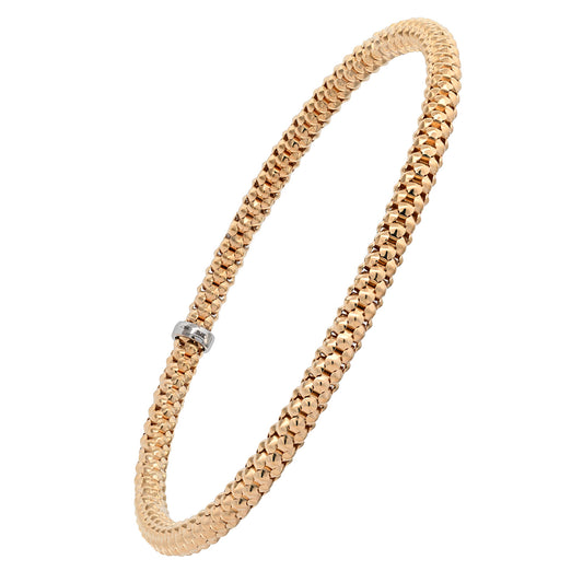 Goldkette Armband Armkette  elastisch 4 mm 585-14 Karat Gold
