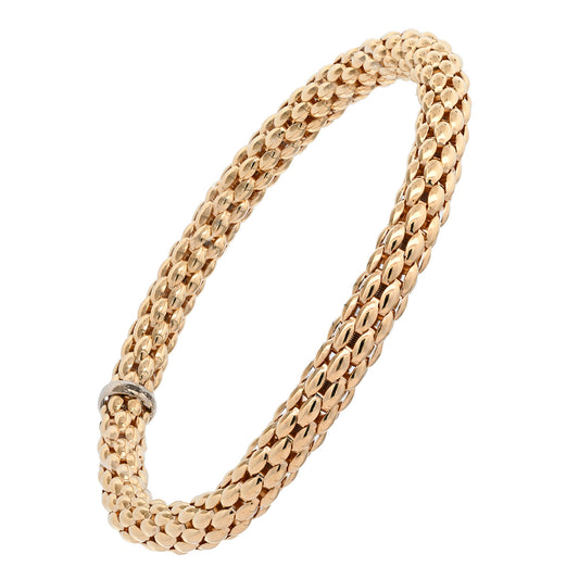 Goldkette Armband Armkette  elastisch 6 mm 585-14 Karat Gold
