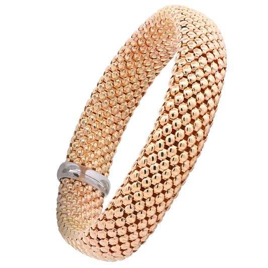 Goldkette Armband Armkette  elastisch 14 mm 585-14 Karat Gold