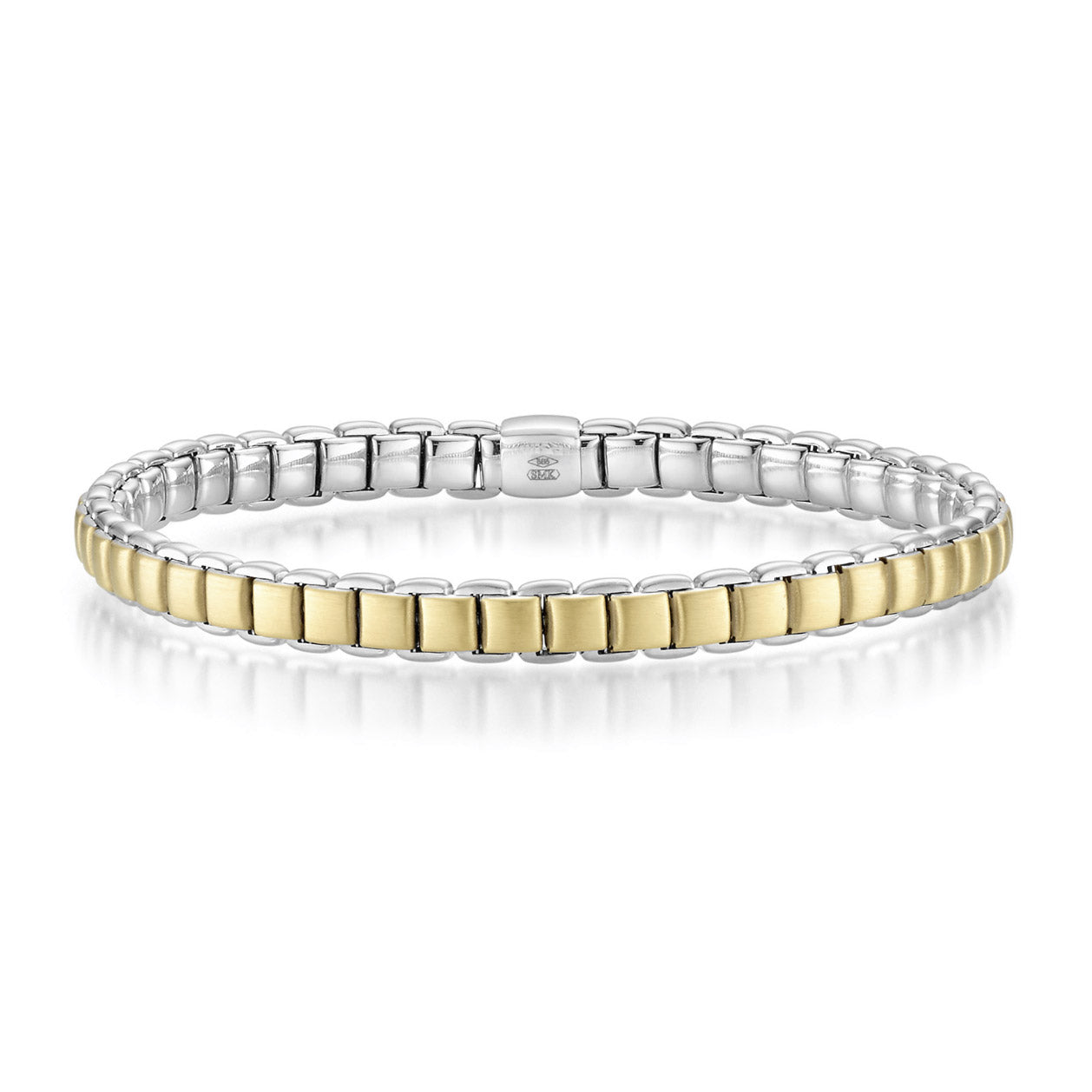 Wende Armband Armkette  Goldkette elastisch 6,0 mm 585-14 Karat Gold