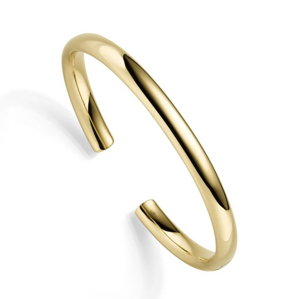 Gold Armspange Breite 6,0 mm - 585-14 Karat Gelbgold