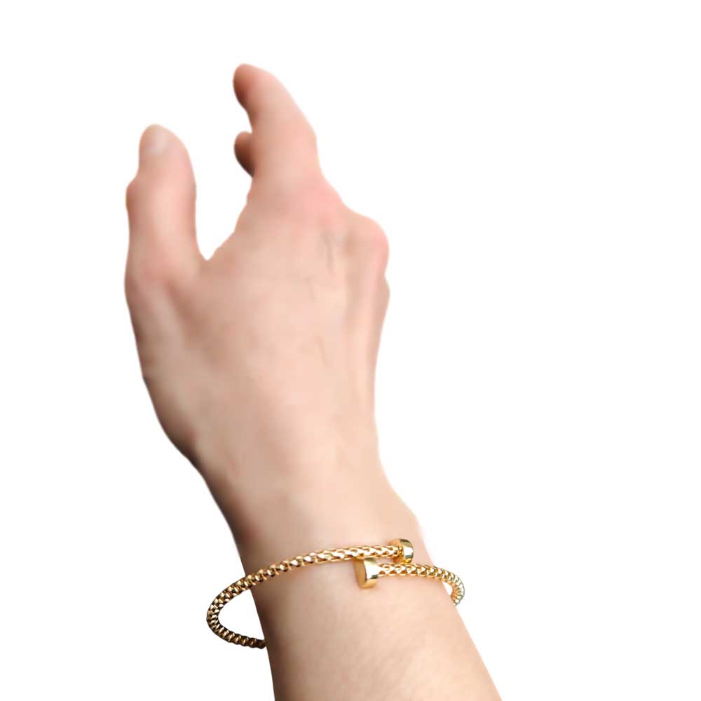 Gold Armspange Breite 3,0 mm - 585-14 Karat Gelbgold