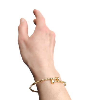 Gold Armspange Breite 3,0 mm - 585-14 Karat Gelbgold