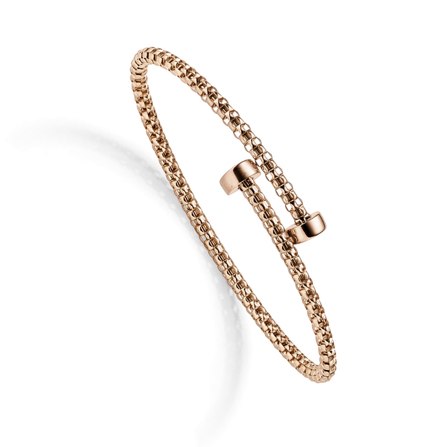 Gold Armspange Breite 3,0 mm - 585-14 Karat Rotgold