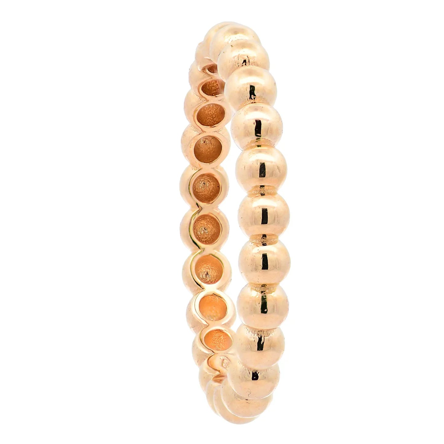 Goldring  Kügelchen Ring 3 mm 585-14 Karat Gelbgold