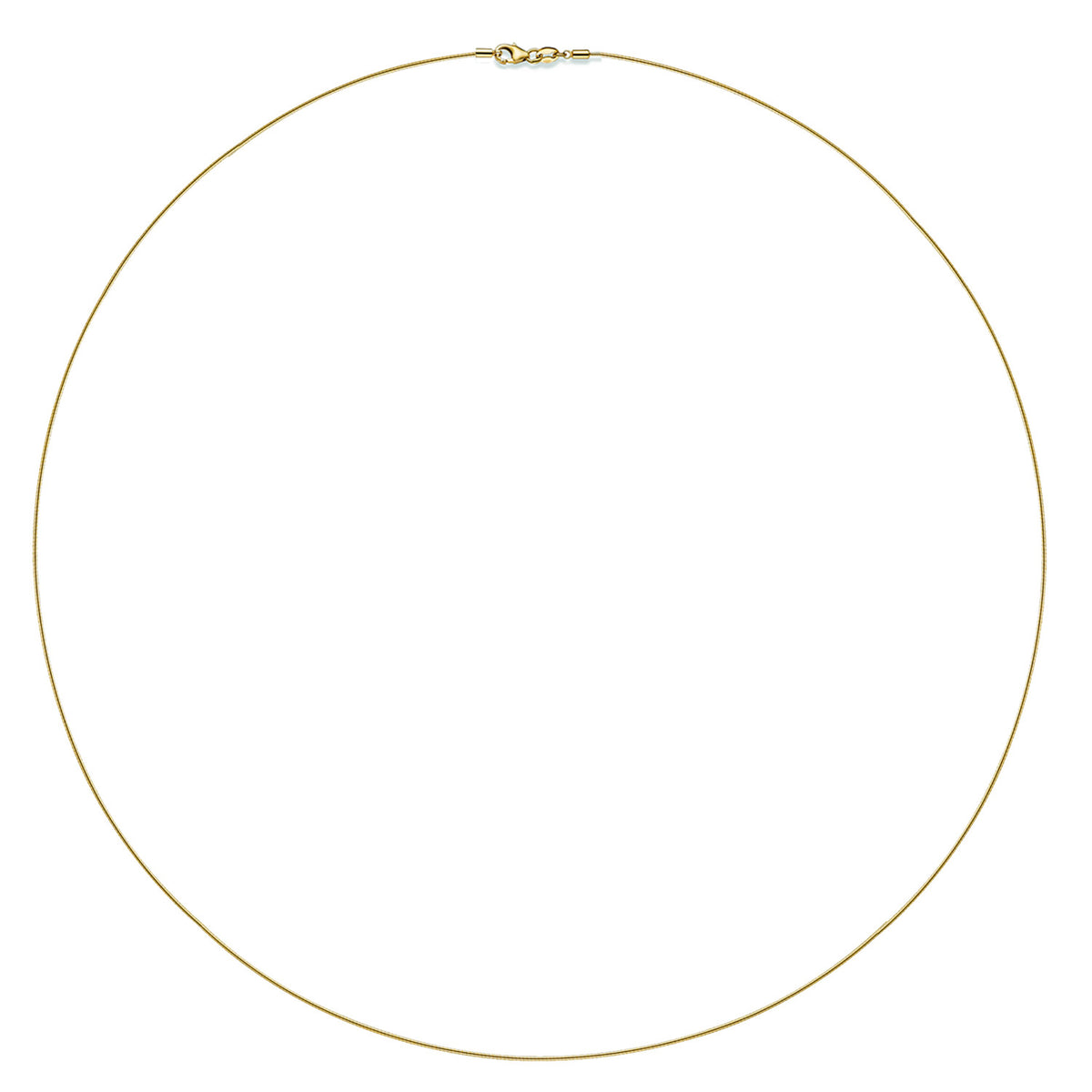 Goldkette Halskette Omegareif 1,0 mm aus massiv 585 - 14 Karat Gold