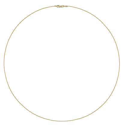 Goldkette Halskette Omegareif 1,0 mm aus massiv 585 - 14 Karat Gold