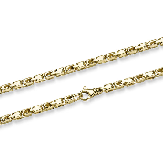 Goldkette Monte Carlo Halskette Breite 4,5 mm massiv 585-14 Karat Gold