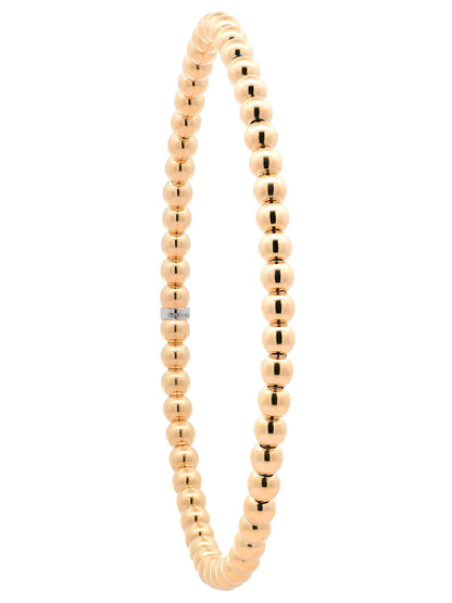 Goldkette Armband Armkette Kugel elastisch 4 mm 585-14 Karat Gold