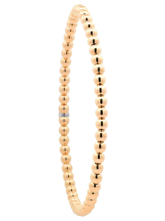Goldkette Armband Armkette Kugel elastisch 4 mm 585-14 Karat Gold