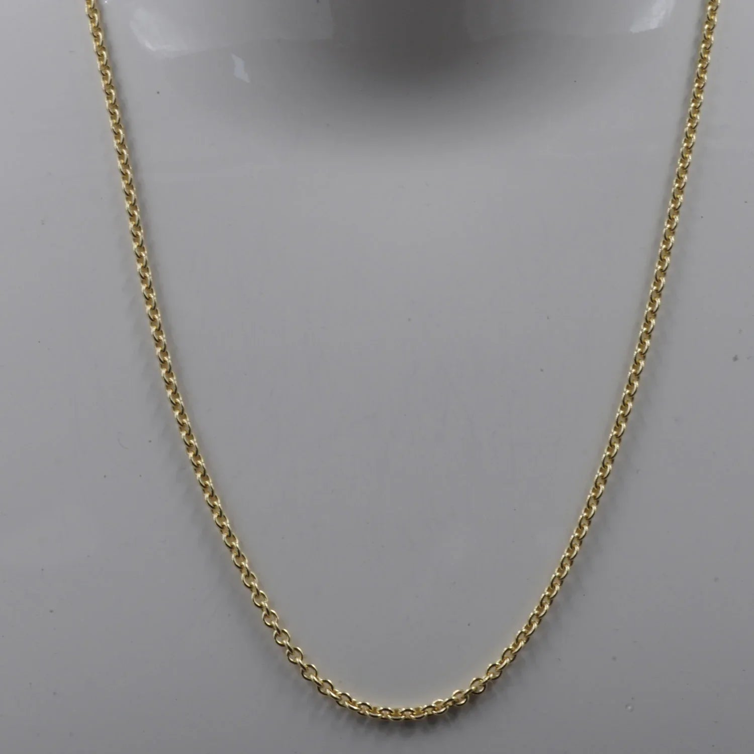 4,0 mm 50 cm 585 - 14 Karat Gold Halskette Ankerkette rund massiv Gold hochwertige Goldkette 23,8 g