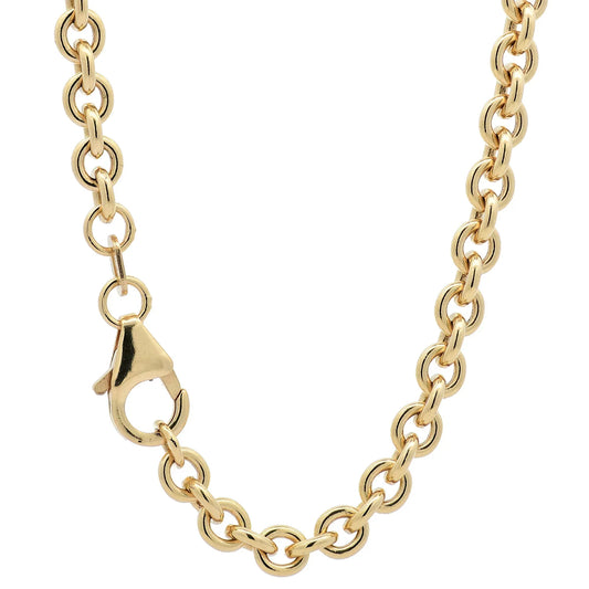 Ankerkette rund Halskette Breite 4,0 mm - 585 - 14 Karat Gold Auswahl